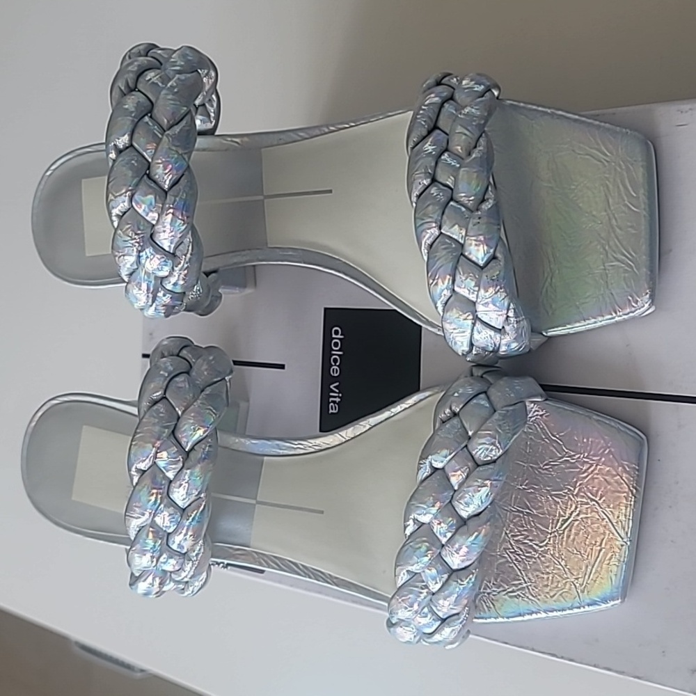 Dolce Vita Silver Holo Strappy Sandal (Paily Pride)